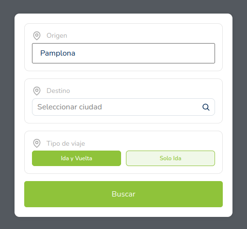 Paso 1: Buscador de horarios